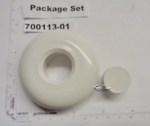 HydraBath 700113-01; ; air button trim control cap; in White