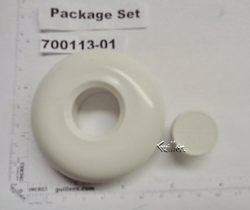 Jacuzzi 700113-01; ; air button trim control cap; in White