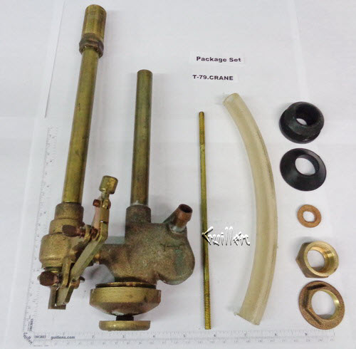 Indiana Brass T-79.CRANE; ; c-8-5394 brass ballcock fill valve; in Unfinish