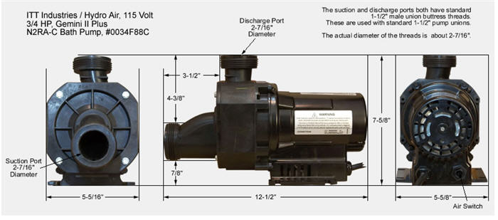 BALBOA 0034F88C NR2A-C 8.5AMPS 120 VOLT