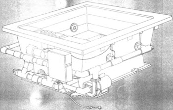 Jacuzzi 2800000; Cambio (R); 1984 Spa 4 AMH jets .75 hp 2 speed pump motor 115 volt technical part breakdown owner manuals Specifications Catalog