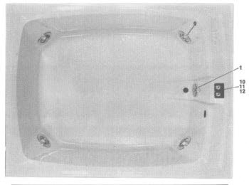 Jacuzzi JWB-87; Athena (R); 1980 Whirlpool Bath 4 HT jets 1.5 hp pump motor 115 volt technical part breakdown owner manuals Specifications Catalog   2664000