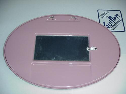 Jacuzzi 0148956; Fiore; Front acrylic oval cover assembly with mirror less hinges; in Pink; Discontinued Product