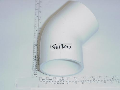 Jacuzzi 0157000;; 1 1/2" pvc 45 degree elbow sxs; Unfinish