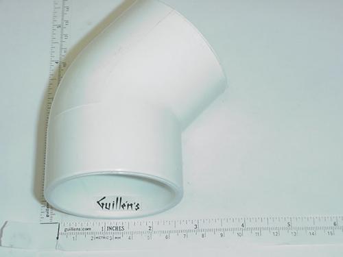 Jacuzzi 0522000;; 2" pvc 45 degree elbow sxs; Unfinish