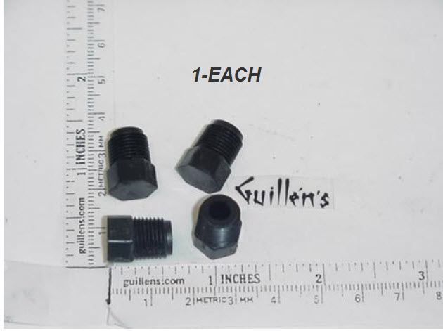 Jacuzzi 0538000;; 1/8" npt Nylon drain plug; Unfinish