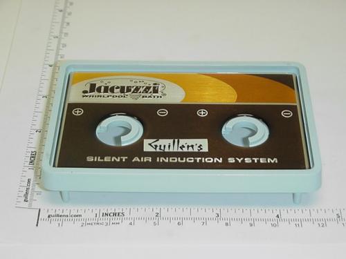 Jacuzzi 1108924;; Air volume control panel 4 5/8"" x 3 1/8"" 1st generation; in Blue; Discontinued Product - Use Jacuzzi 91089xx
