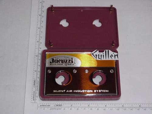 Jacuzzi 1108952;; Air volume control panel 4 5/8"" x 3 1/8"" 1st generation; in Raspberry; Discontinued Product - Use Jacuzzi 9108xxx Colors