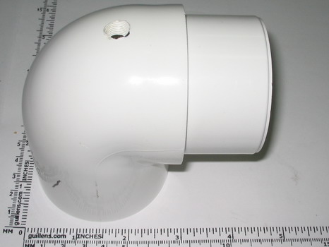 Jacuzzi 1592TAP;; 2" spigot x 2" s 90 degree pvc street elbow suction fitting machine tap; Unfinish
