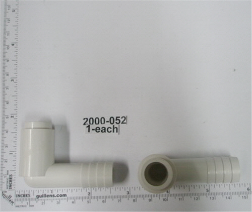 Jacuzzi 2000-052; ; 90 hose adapter; in Unfinish; Discontined Product - Use Balboa 73895; Discontinued Product