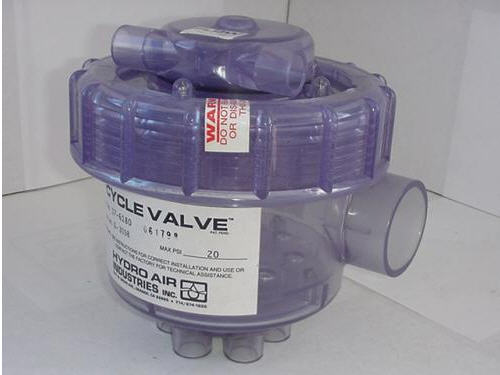 Jacuzzi 2000-120; ; inlet 1" inch slip x 6 port 1/2" slip cycle valve III 20 max psi; in Unfinish; in Unfinish