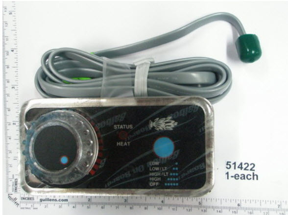 Jacuzzi 2005-152; panel 1 button analog panel  non-returnable  ; in Unfinish