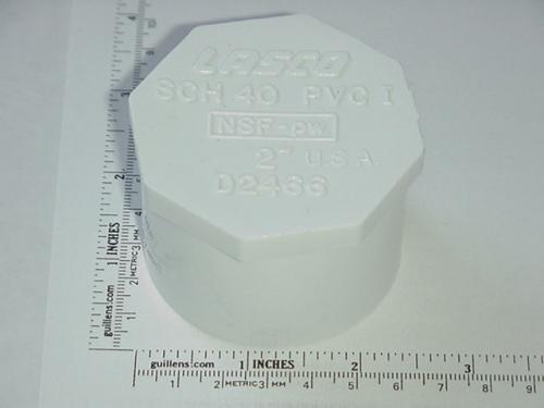 Jacuzzi 2491000; Lusso / Caressa; 2" spigot pvc plug; Unfinish