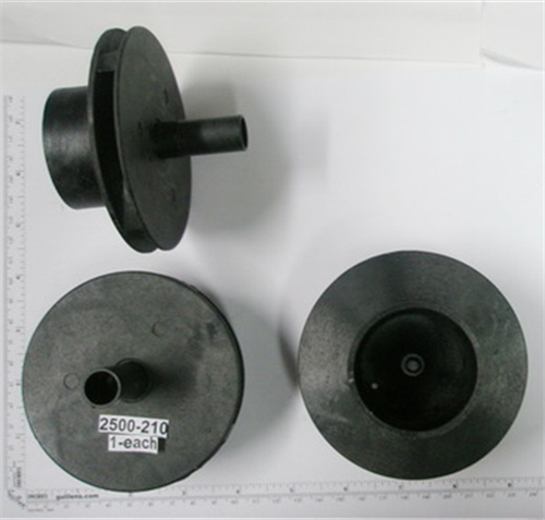 Jacuzzi 2500-210; ; j pump impeller 3/4 hp; in Black