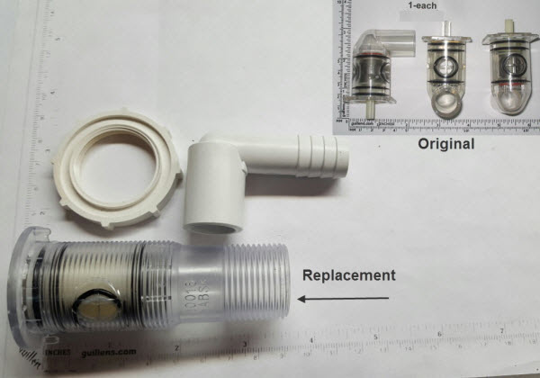 Jacuzzi 2540-200; ; cup assembly w/check valve air control; Discontinued Product - Use Jacuzzi PA54000