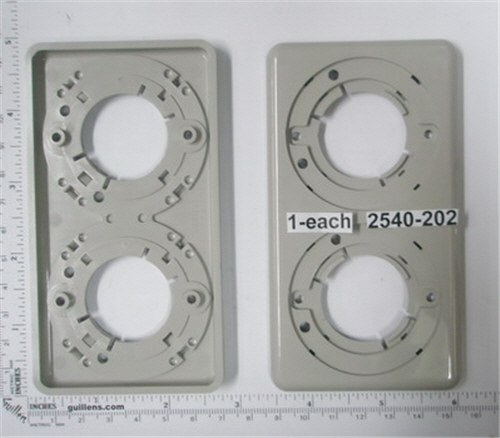 Jacuzzi 2540-202; ; air control panel bezel 2 position; in Silver