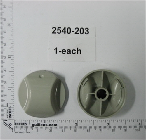 Jacuzzi 2540-203; ; air control knob 1/4 shaft assembly; in Silver