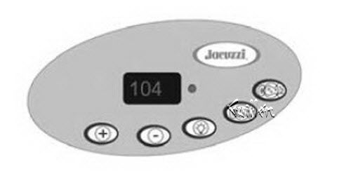 Jacuzzi 2600-322; ; control panel 2 pump led top side; in Unfinish   2600-302