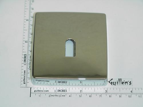 Jacuzzi 4125827;; Flush mount diverter fill spout cover plate less screws; in Chrome; Discontinued Product