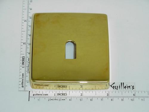 Jacuzzi 4125828;; Flush mount diverter fill spout cover plate less screws; in Gold; Discontinued Product