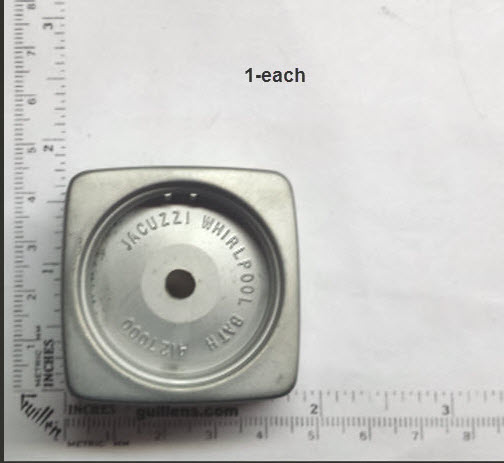 Jacuzzi 4127805; Water Rainbow; Square metal handle; in Platinum; Discontinued Product