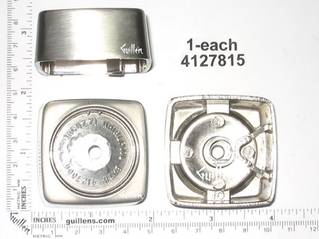 Jacuzzi 4127815; Water Rainbow; Square metal handle; in Satin Nickel; Discontinued Product - Use Jacuzzi 7952xxx