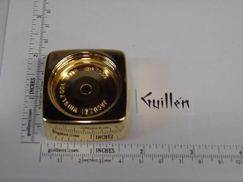 Jacuzzi 4127828; Water Rainbow; Square metal handle; in Gold; Discontinued Product