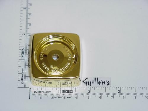 Jacuzzi 4127829; Water Rainbow; Square metal handle; in Bright Brass; Discontinued Product