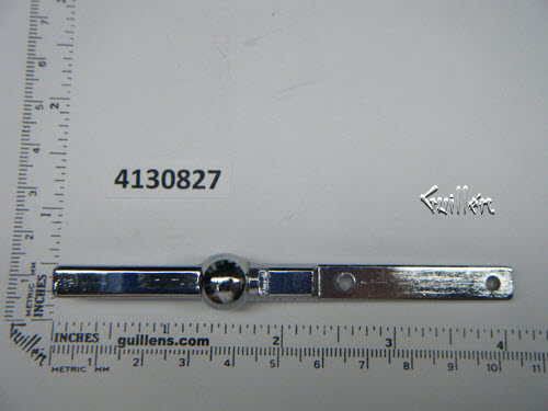 Jacuzzi 4130827;; Square pup up overflow coverplate trip lever only; in Chrome; Discontinued Product - Use Jacuzzi 4175827