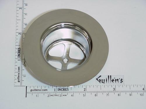 Jacuzzi 4131827;; Pup up drain waste flange; in Chrome