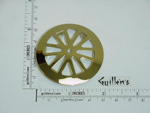 Jacuzzi 4132829;; Pup up drain waste strainer; in Bright Brass