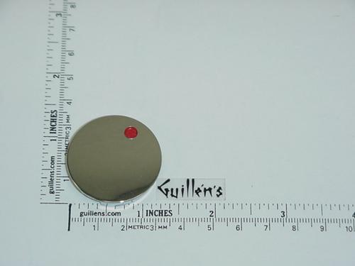 Jacuzzi 4151000; Water Rainbow; Insert cap hot (red dot) for square metal handle; in Chrome