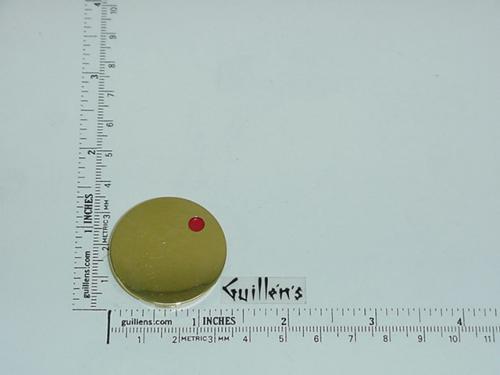 Jacuzzi 4153000; Water Rainbow; Insert cap hot (red dot) for square metal handle; in Bright Brass