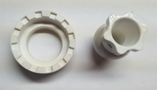 Jacuzzi 4163000; HTB Jet; Original swivel eyeball assembly; in White; Discontinued Product - Use Jacuzzi 4161REPL