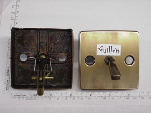 Jacuzzi 4175847;; Pup up square modified trip lever assembly; in Antique Brass; Discontinued Product - Use Jacuzzi 41758xx