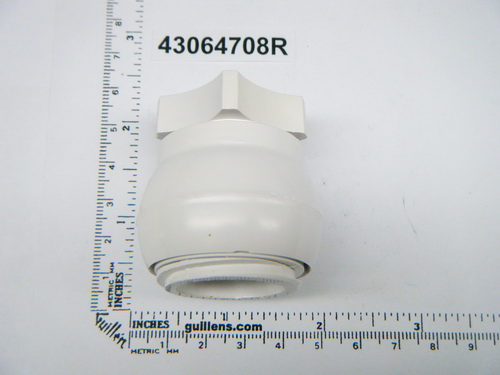 Jacuzzi 43064708R; ; flow control assembly nozzle; in White; Discontinued Product