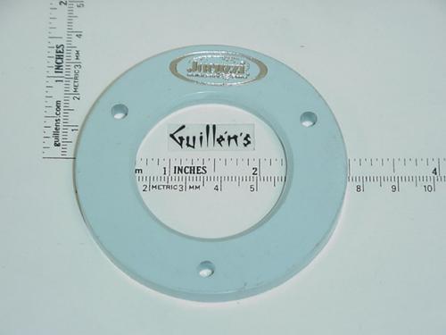 Jacuzzi 4558924; AMH Jet; Clamping ring with logo; in Blue; Discontinued Product