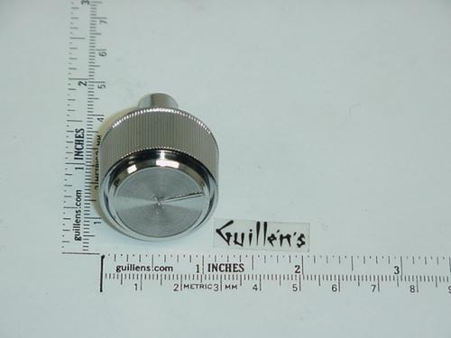 Jacuzzi 5003827;; Air volume control knob assembly round type extended shaft; in Chrome; Discontinued Product