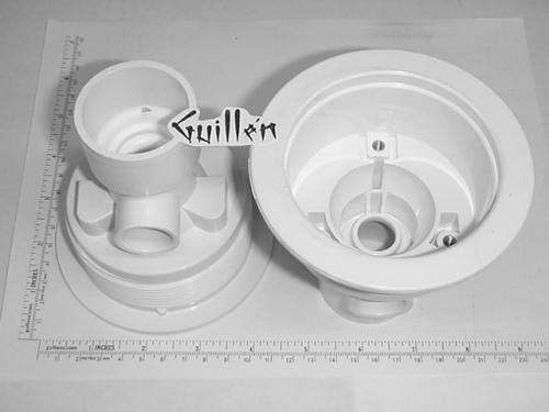 Jacuzzi 5513940; AMH Jet; Body with water level sensor hole; in White; Discontinued Product