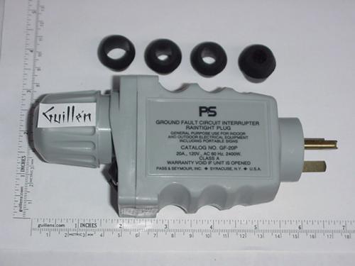 Jacuzzi 5665000; Cambio; Gfci cord end plug 20 amp 120 volt 3 prones; Unfinish; Discontinued Product