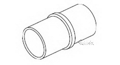 Jacuzzi 6000-350; ; coupling 1/2" inch inside 40 sch pvc; in Unfinish
