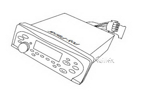 Jacuzzi 6500-204; sunsound AM / FM / CD stereo receiver; in Grey