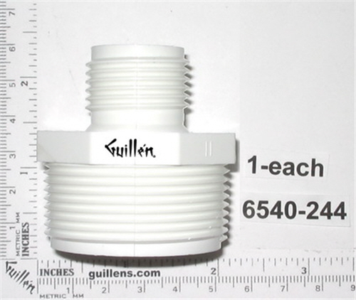 Jacuzzi 6540-244; adapter 3/4" mht x 1 1/2" mipt; in Unfinish