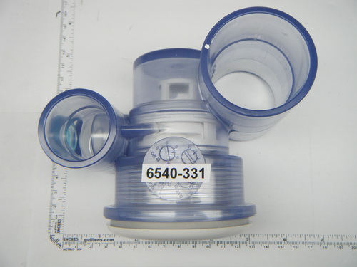 Jacuzzi 6540-331; Mark II; jet hydro air complete assembly; in Unfinish