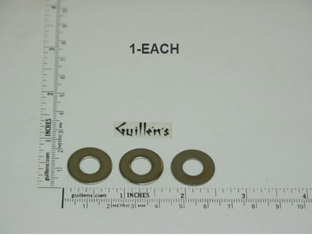 Jacuzzi 6570-036; ; washer 1/4" flat water rainbow; in Stainless Steel
