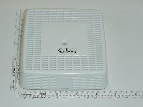 Jacuzzi 6651940;; Plastic suction cover middle screw mount includes gasket; in White   6652940