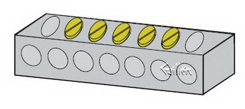 Jacuzzi 6660-191; ; terminal block 7-position; in Unfinish