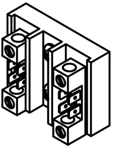 Jacuzzi 6660-192; ; terminal block 2-position; in Unfinish