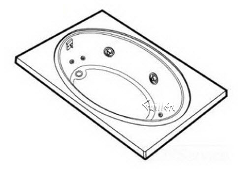 Jacuzzi 6800000; Nova 6 (R); 1995 Builder Series Whirlpool (LH) left hand 4 HTC / 3 BMH jets .75 hp / 1.5 hp pump motor 10.0 amp 115 volt 15 amp technical part breakdown owner manuals Specifications Catalog   7015000D