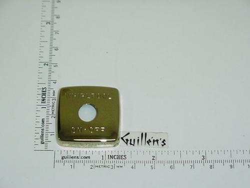 Jacuzzi 7202829;; Air on off actuator square metal trim; in Bright Brass; Discontinued Product - Use Jacuzzi 8709829